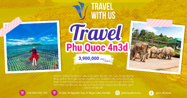 Tour du lịch Phú Quốc 4 ngày 3 đêm
